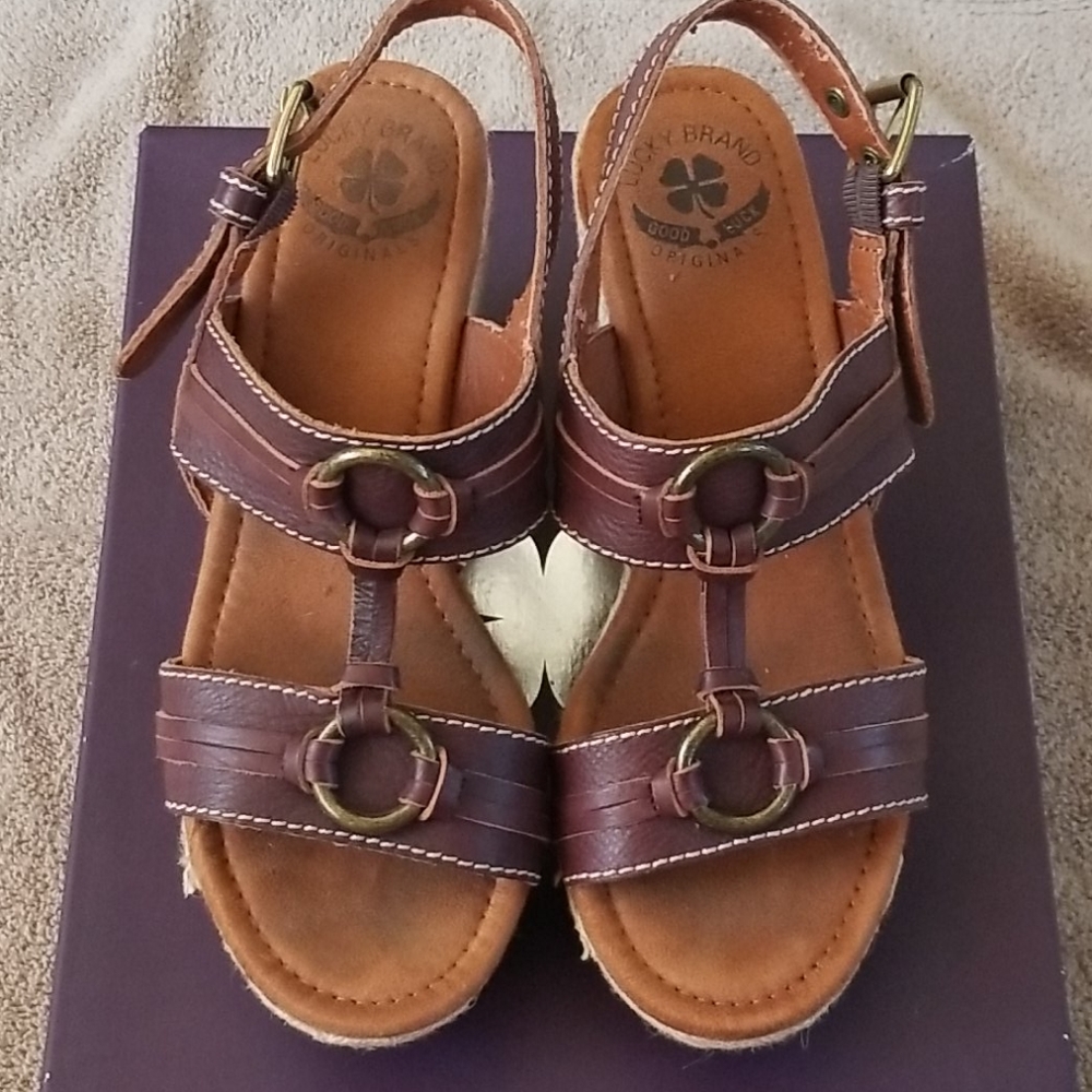 Lucky Brand LK-FEMI Wedge Espadrille Size 8.5